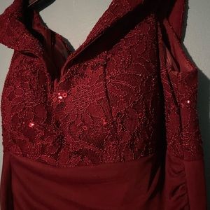 Bridesmaid Dress Burgendy